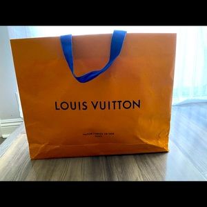 Authentic Louis Vuitton shopping bag